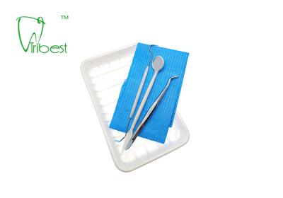 China Metal Plastic 5 In 1 Disposable Dental Kit 5in1 Dental Kit For Examination for sale