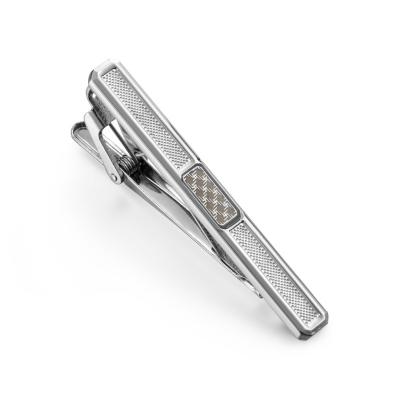 China Amazon Classic Hot Sale Wholesale Brass Tie Clip Chrome Plated Mens Tie Clips Tie Pins Tie Bar For Banquet for sale