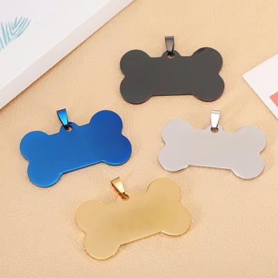 China High Quality Custom Printed Adiathermal Power Stocked Metal Personalized Stainless Steel Pet ID Tags Solid Dog Tag for sale