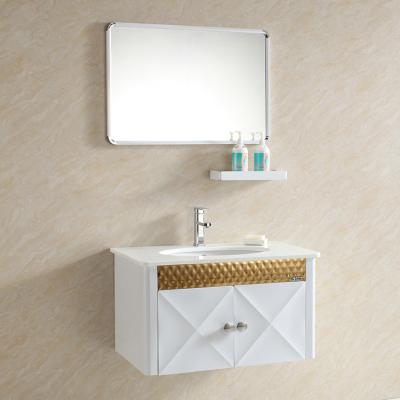 China Sale Products Standard Modern Wall Mounted L Shaped Bathroom Vanity Modern Simple Vanity With Sink for sale