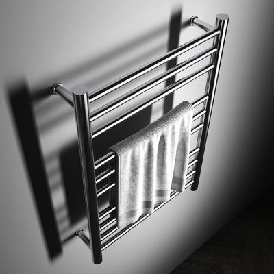 China Heater Hot Black Towel Rail Electric Timer Heating Towel Warmer Rack For Bathroom for sale