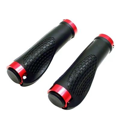 China Ergonomic Mountain Bikes Hot Sale MTB Bicycle Ergonomic Non-slip Damping Rubber Handlebar Locking Grips Accessories For Mountain Road Bicycles for sale