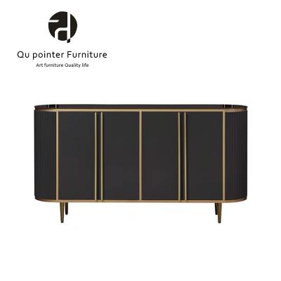 China Other Furniture Storage Dining Room Display Buffet Cabinet High Quality Luxury Marble Top Modern Furniture for sale