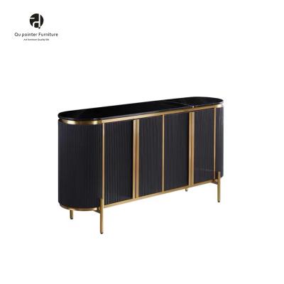 China Other Modern Buffet Table Gold Metal Legs Dining Room Buffet Furniture Luxury Nordic Cabinet for sale