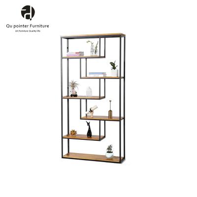 China Desktop Small Wrought Iron Simple Room Bookcase New Design Durable Modern Book Shelves for sale