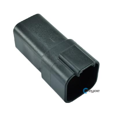 China Automotive 6 Way Black Male Receptacle Connector DT04-6P-E004 Deutsch DT for sale