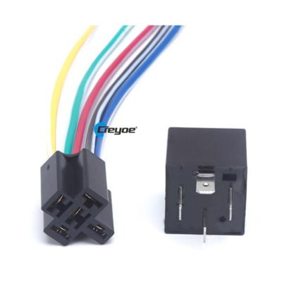 China 12V 24V 40A Automotive 4 Wire 5 Wire Relay Holder for sale