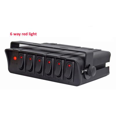 China 6 Gang 12V DC 80A Rocker Switch ON/OFF Box For Jeep Marine CR26BA Auto Automotive Car for sale