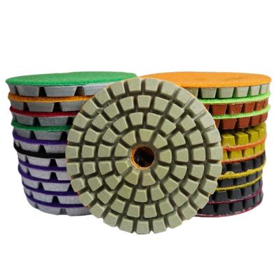 China For Processing Natural Stones In Various Shape Machine Resin Granite Floor Marble Diamond Hand Stone Polishing Hot Pads for sale