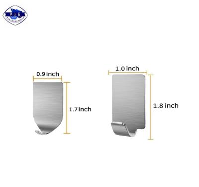 China Adhesive Stainless Steel Wall Hooks Waterproof For Robe Coat Towel for sale