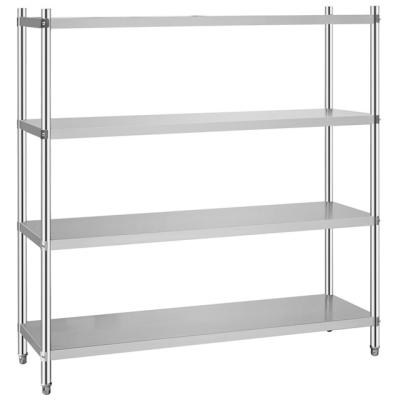 China Durable Stainless Steel Kitchen Rack Shelf Stainless Steel Restaurant Racks for sale