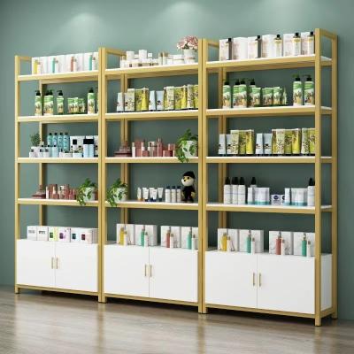 China Modern Popular Display Rack Retail Shelf Beauty Salon Shelves Storage Cabinet Storage Cabinet For Beauty Salon for sale