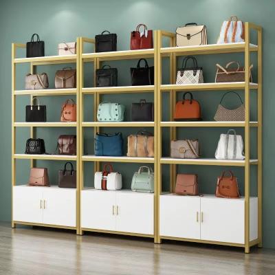 China Store promotion retail shelf estanterias madera Para salon display rack modern salon shelves storage cabinet for beauty salon for sale