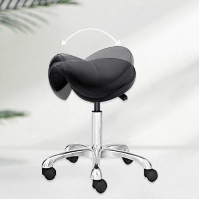 China Modern Barber Shop Equipment Set Furniture Lab Furniture Stool Chair Lab Salon Stool Chair With Footrest for sale