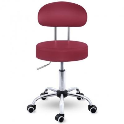 China Modern Round Rolling Stools Height Adjustable Work Stools Medical Beauty Salon Barber Shop Furniture With Adjustable Wheels for sale