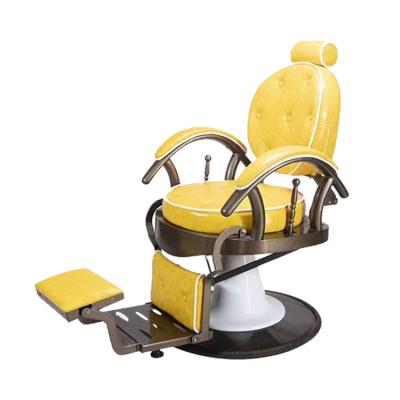 China Traditional Sit Barber Chair Heavy Duty Salon Spa Beauty Equipment Black Salon Furniture Hydraulic Hairdressing Chair For Salon for sale