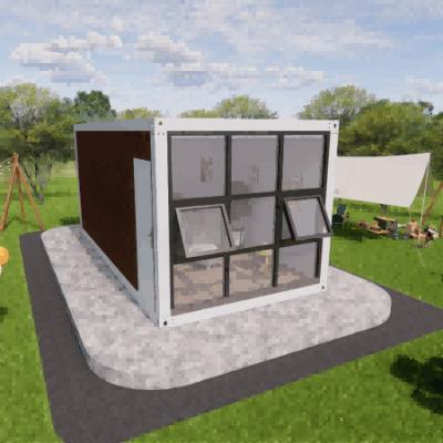 Chine Premade Team Building Area Collapsible Container House Portable Easy Employment à vendre