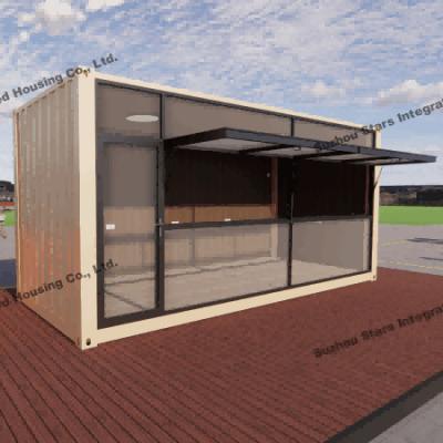 中国 Modern Readymade House Container Easy Assembly Relocation Tiny Shop Container Homes 販売のため