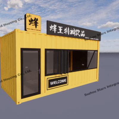 Chine Modern Fold Up Container Homes Tiny Shop Easy Fast Transportation Assembly Relocation à vendre