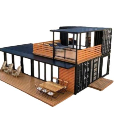 China Prefab Mobile Modified Shipping Container Two Storey Container House for Bar Coffee Shops Te koop