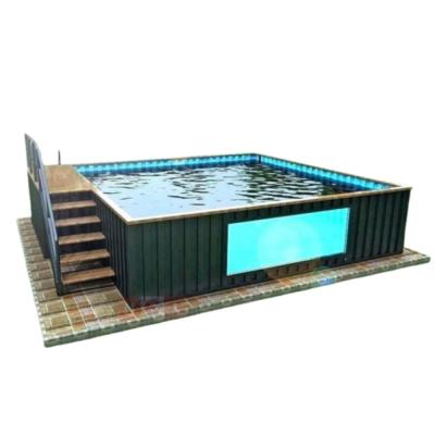 China Recycle Swimming Pool Shipping Container Modified Modern Style en venta