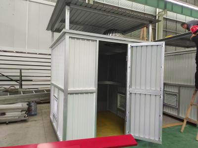 China Ventilate Precast corrugated Box Prefab Steel For Temporary Storage Goods for sale