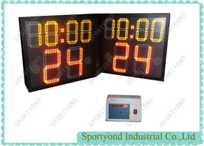 China Reloj de tiro electrónico de baloncesto de la universidad del LED con el tiempo 54 los x 47cm del período del juego en venta