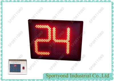 China Segundo reloj de tiro de Digitaces LED 24 para el baloncesto 48 los x 38cm de la universidad en venta