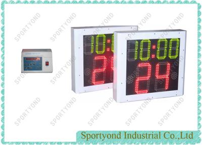 China El doble echó a un lado contador de tiempo del reloj de tiro de baloncesto de la universidad, alto brillo LED en venta