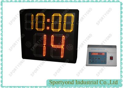 China Segundo contador de tiempo del reloj de tiro de baloncesto de la universidad 14, rojo/amarillo LED en venta