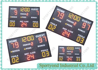 China Remote Waterproof College Sports Scoreboard Led Digits Scorer Display For Basketball for sale