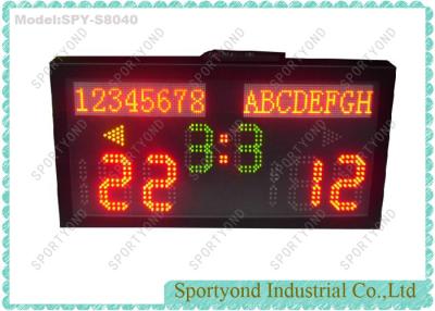 China Indoor Electronic Volleyball Scoreboard Portable , LED Digital Badminton Score Sign for sale