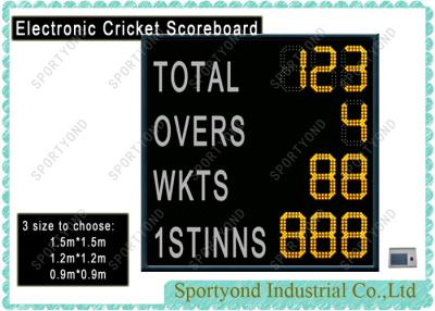 Cina Esposizione dei punteggi della cifra principale tabellone segnapunti portatile elettronico ambrato su ordinazione del cricket in vendita