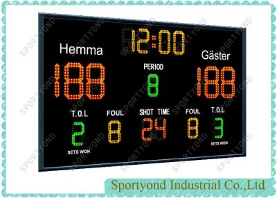 China Indoor Floorball Led Electronic Scoreboard , Basketball Score Board for sale