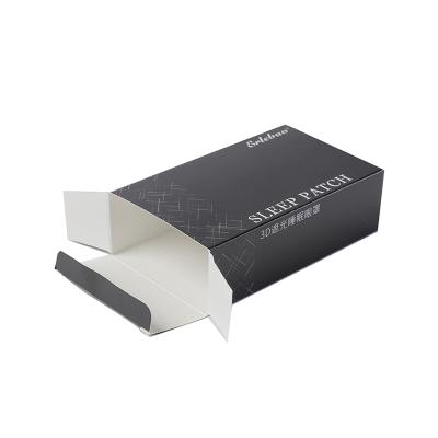 China Recycled materials luxury matte black cardboard box for vitamin on sale for sale