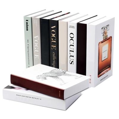 China Modern hot sale high quality famous brand printed fake designer decor fake books for home decoration for sale