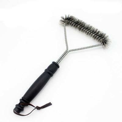 China Heat Resistance BBQ Grill Brush Tool Stainless Steel Clean Wire Stiffens Non-Stick Cleaning Brushes Cook Accessories BBQ Brush for sale