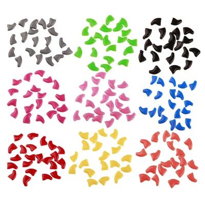 China 20Pcs Dog's Viable Colorful Soft Cat Nail Caps Pet Paw Claws Nail Grooming Protector Cover for sale