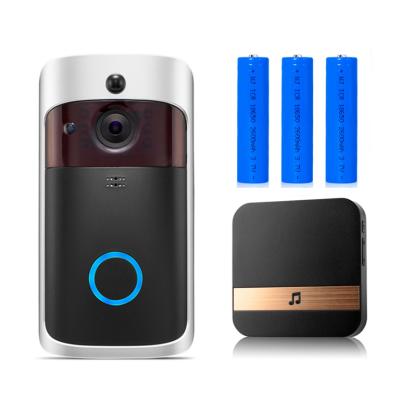 China Waterproof/Waterproof P2P PIR Smart Video Wifi Doorbell 1080P HD Door Phone with Rechargeable Chime Batteries for sale