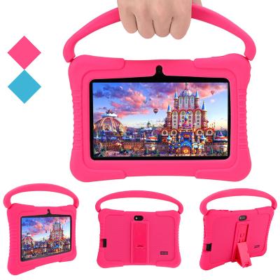 China 7 Inch Kids Tablet 1GB RAM 16GB A50 Quad Core Shockproof Hot Selling Android 10 OS 1024*600 Resolution For Games for sale