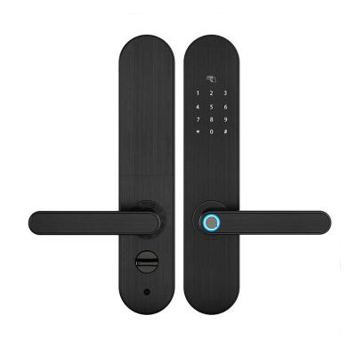 China Remote Control Hotel Tuya APP Digital Fingerprint Door Lock WIFI Password Smart IC Card Remote Control for sale