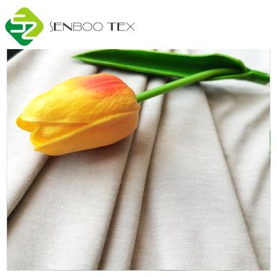 China Soft Anti-bacteria Spandex Fabric Custom 95% 5% Bamboo Spandex Fabric Elastic Bamboo Custom For Bag Shirt for sale