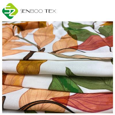 China 100% Anti-bacteria woven fabric wonder organic bamboo fabric printed poplin home textiles fabric for living room for sale