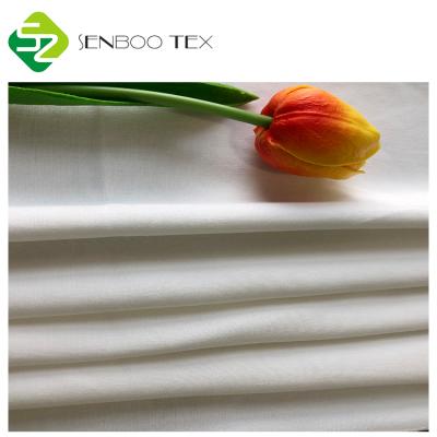 China Anti-bacteria plain white Oeko tex 100 150GSM 100% PFP bamboo fiber woven fabric for pillow case for sale