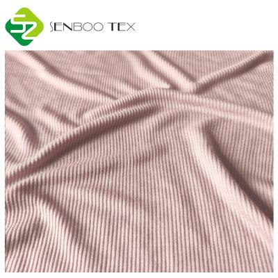 China Good Anti-bacteria Elastic Bamboo 100% Organic Bamboo Knit 2*2 Rib Fabric For Pajamas for sale