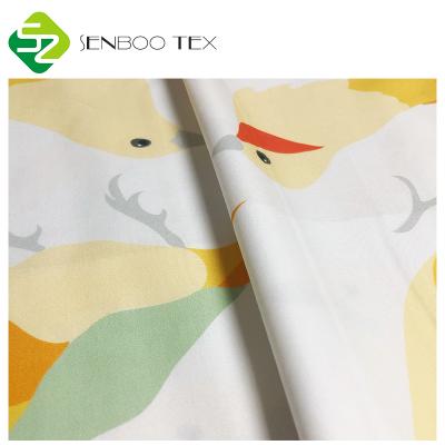 China Organic Soft Woven Cotton Linen Fabric Baby Gots Certified Print Shrink-Resistant For Baby Clothes for sale