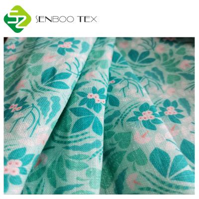 China Anti-bacteria Digital Printing Textile 100% Linen Fabric Cotton Linen Print For Textile And Bedding for sale