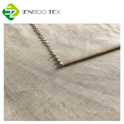 China Anti Pill Natural Viscose Linen 55 45 By 138gsm Woven Canvas Viscous Blend Fabric For Summer Shirts for sale