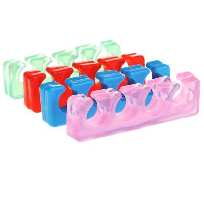 China Silicone Toe Gel Pedicure Toe Separators Washable Foot Care Beauty Manicure Nail Art and Feet Care Tools for sale