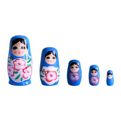 China Low price good quality 5pcs wooden russian matryshka matryshka dolls for gifts for sale